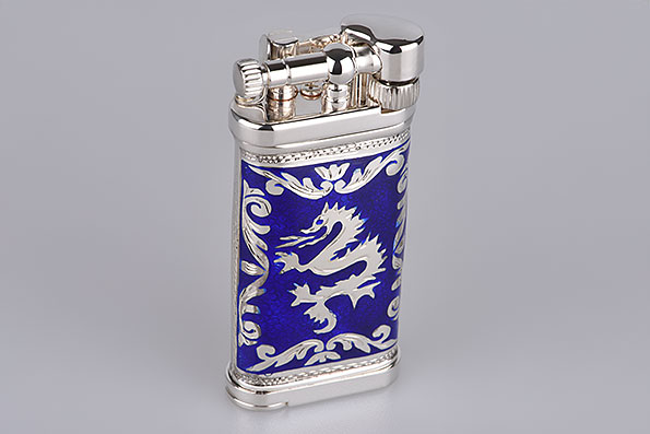 Sillem's 1989RB Pipe Lighter Old Boy LEA 1 Face Dragon royal blu Sillem's 1989RB Pipe Lighter Old Boy LEA 1 Face Dragon royal blu
