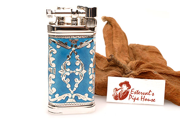 Sillems 1990AZ Pipe Lighter Old Boy LEA Azur Doubleside