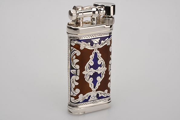 Sillem's 1990GB Pipe Lighter Old Boy LEA 2 Face red-blue Sillem's 1990GB Pipe Lighter Old Boy LEA 2 Face red-blue