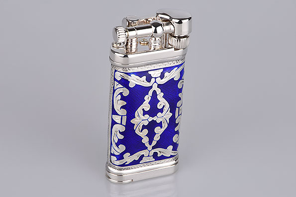 Sillem's 1990RB Pipe Lighter Old Boy LEA 2 Face Royal Blue Sillem's 1990RB Pipe Lighter Old Boy LEA 2 Face Royal Blue