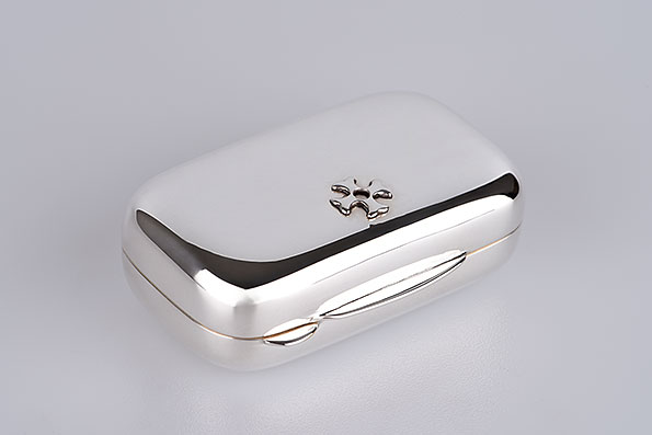 Sillem´s pill box square silverplated Sillem´s pill box square silverplated