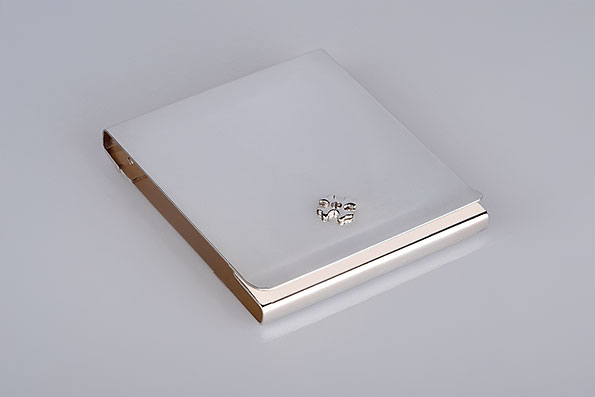 Sillems Etui fr Zndholzbriefchen versilbert