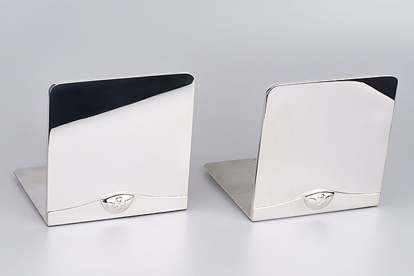 Sillem’s Bookends Set of 2 silverplated Sillem’s Bookends Set of 2 silverplated