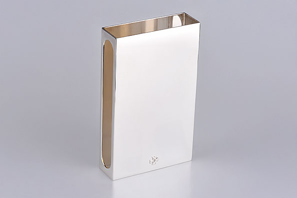 Sillem´s Case for Firewood Matchbox silverplated Sillem´s Case for Firewood Matchbox silverplated
