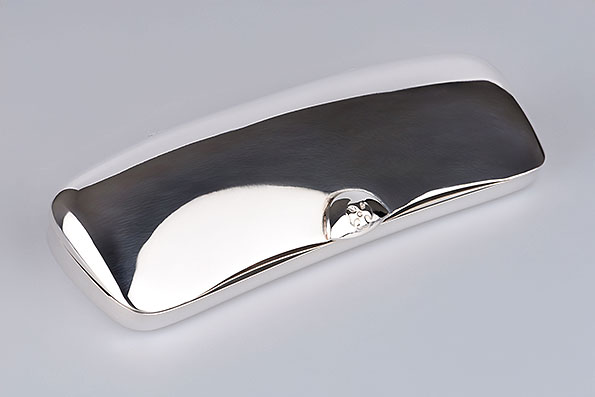 Sillem's Half-Eyeglass Case Silverplated Sillem's Half-Eyeglass Case Silverplated