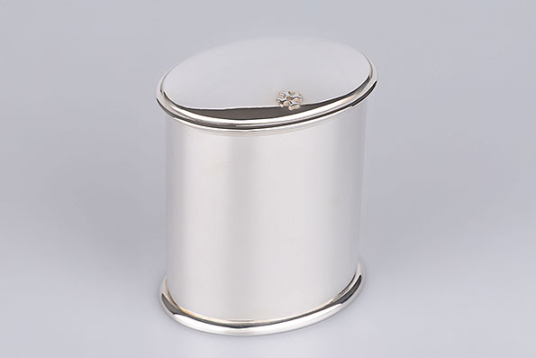 Sillem's Tin Oval Height 8cm Silverplated Sillem's Tin Oval Height 8cm Silverplated