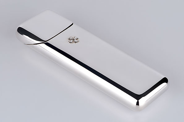 Sillems Etui fr 3 Zigaretten versilbert