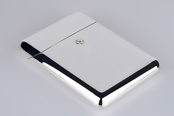 Sillems Etui fr 17 Zigaretten versilbert