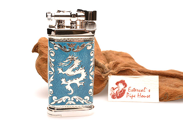 Sillems 1989AZ Pipe Lighter Old Boy LEA Azur Dragon