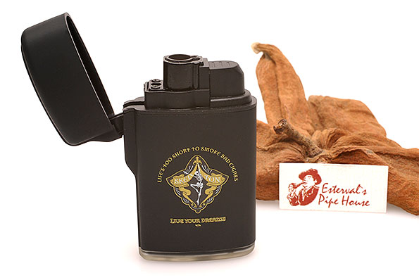 Skel Ton Single Jet-Flame Lighter Black Skel Ton Single Jet-Flame Lighter Black