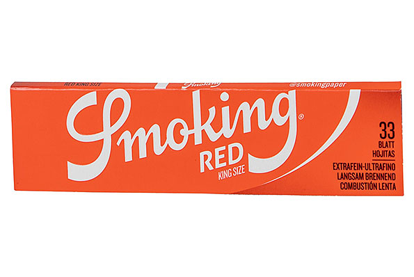Smoking Red King Size Extra Fine Zigarettenpapier (33 Blätter) Smoking Red King Size Extra Fine Zigarettenpapier (33 Blätter)