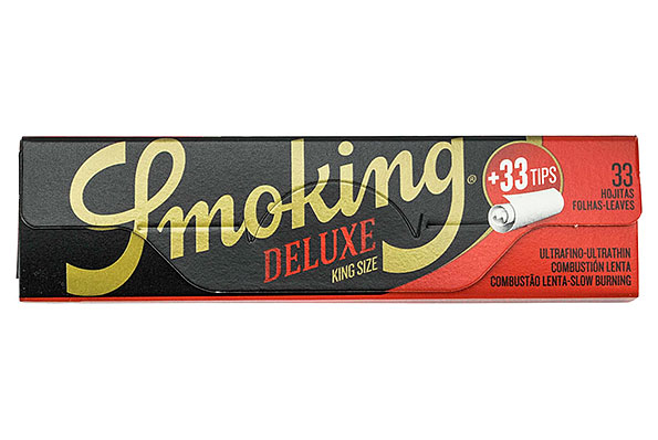 Smoking Deluxe King Size Extra Fine Paper + Tips (33 Sheets) Smoking Deluxe King Size Extra Fine Paper + Tips (33 Sheets)