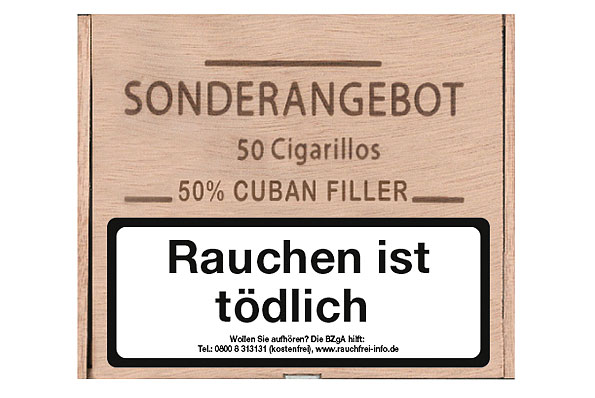 Sonderangebot Mini 50% Cuban Filler 50 Cigarillos