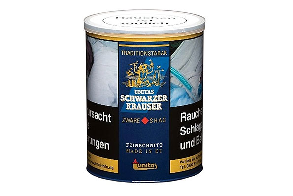Unitas Schwarzer Krauser Zigarettentabak 85g Dose