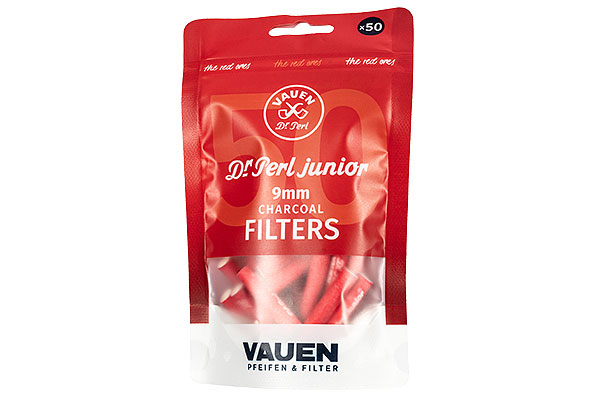 VAUEN Dr. Perl Junior Red Ones Carbon Filters 9mm (50 Filter) VAUEN Dr. Perl Junior Red Ones Carbon Filters 9mm (50 Filter)