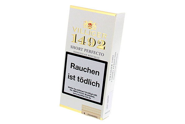 Villiger 1492 Short Perfecto (Perfecto) 3 Cigars  Villiger 1492 Short Perfecto (Perfecto) 3 Cigars