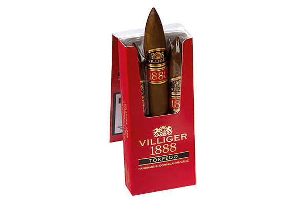 Villiger 1888 Torpedo (Torpedo) 3 Cigars  Villiger 1888 Torpedo (Torpedo) 3 Cigars