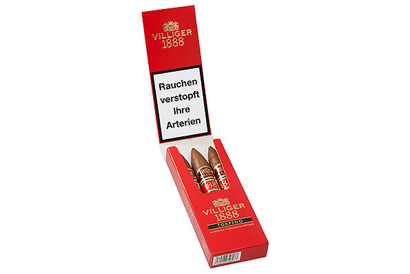 Villiger 1888 Torpedo (Torpedo) 3 Zigarren Villiger 1888 Torpedo (Torpedo) 3 Zigarren