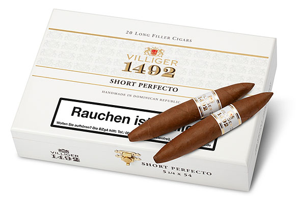 Villiger 1492 Short Perfecto (Perfecto) 20 Cigars  Villiger 1492 Short Perfecto (Perfecto) 20 Cigars