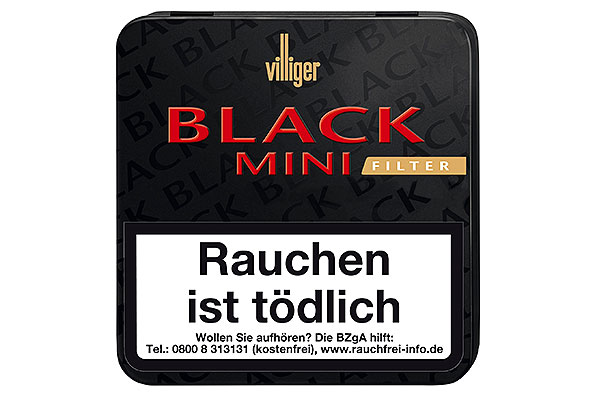 Villiger Black Mini Filter Sumatra 20 Zigarillos  Villiger Black Mini Filter Sumatra 20 Zigarillos