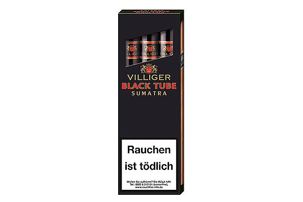 Villiger Black Tube Sumatra (Corona) 3 Zigarren  Villiger Black Tube Sumatra (Corona) 3 Zigarren