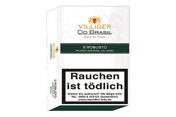 Villiger Do Brasil Claro Robusto (Robusto) 5 Cigars