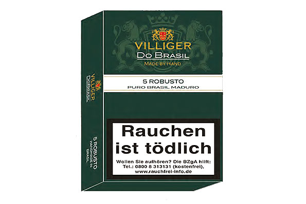 Villiger Do Brasil Maduro Robusto (Robusto) 5 Zigarren