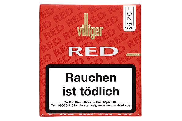 Villiger Red Long Filter Vanilla 20 Cigarillos Villiger Red Long Filter Vanilla 20 Cigarillos