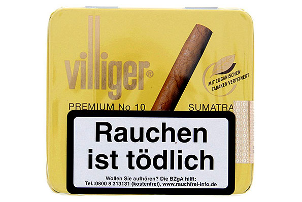 Villiger Premium No. 10 Sumatra 20 Cigarillos