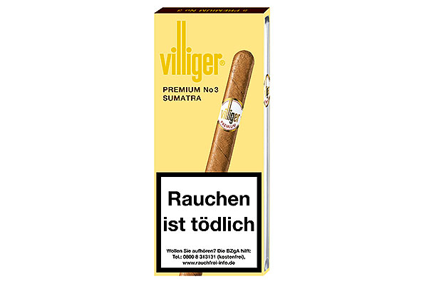 Villiger Premium No. 3 Sumatra 5 Cigars Villiger Premium No. 3 Sumatra 5 Cigars