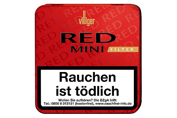 Villiger Red Mini Filter Vanilla 20 Cigarillos Villiger Red Mini Filter Vanilla 20 Cigarillos