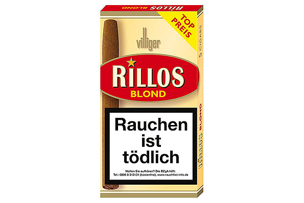 Villiger Rillos Blond Vanilla 5 Zigarillos  Villiger Rillos Blond Vanilla 5 Zigarillos