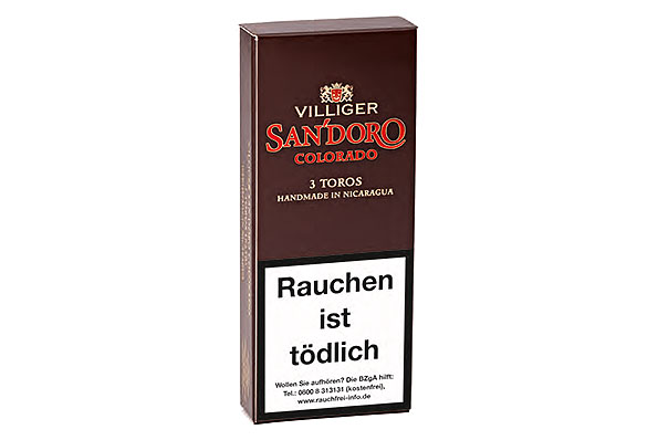 Villiger San'Doro Colorado Toro (Toro) 3 Zigarren Villiger San'Doro Colorado Toro (Toro) 3 Zigarren