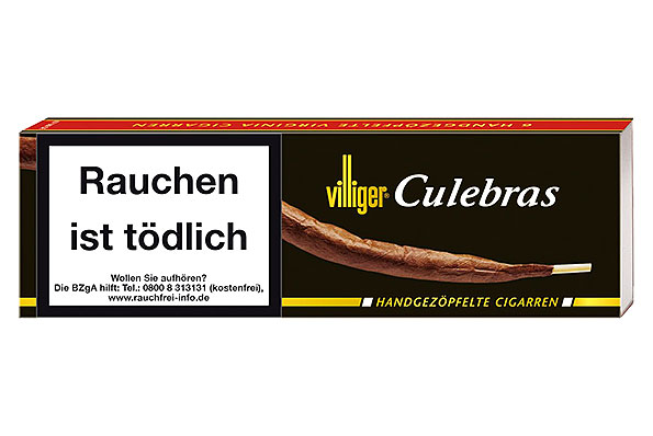 Villiger Culebras with Mouthpiece 6 Cigars Villiger Culebras with Mouthpiece 6 Cigars