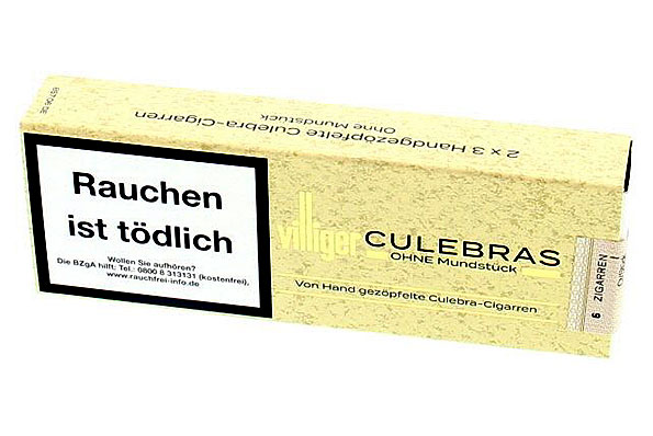 Villiger Culebras without Mouthpiece 6 Cigars Villiger Culebras without Mouthpiece 6 Cigars