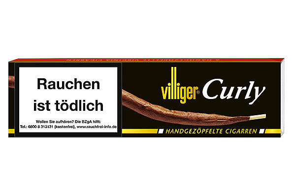 Villiger Virginias Curly 6 Cigars Villiger Virginias Curly 6 Cigars
