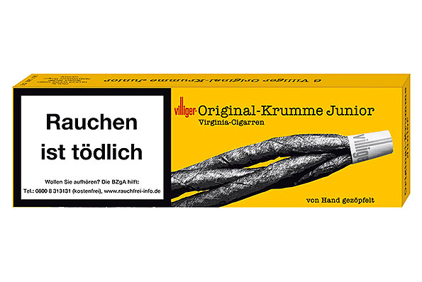 Villiger Virginias Original Krumme Junior 6 Cigars Villiger Virginias Original Krumme Junior 6 Cigars