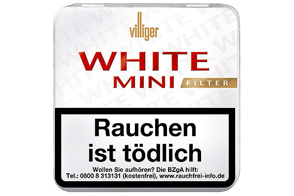 Villiger White Mini Filter Smooth Sumatra 20 Cigarillos Villiger White Mini Filter Smooth Sumatra 20 Cigarillos
