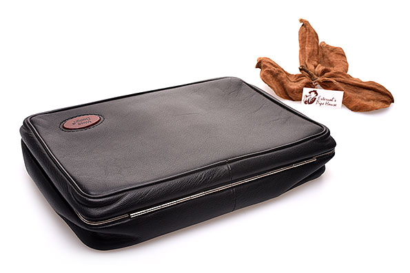 Martin Wess Design Leder Pfeifentasche Flaches Profil Draufsicht