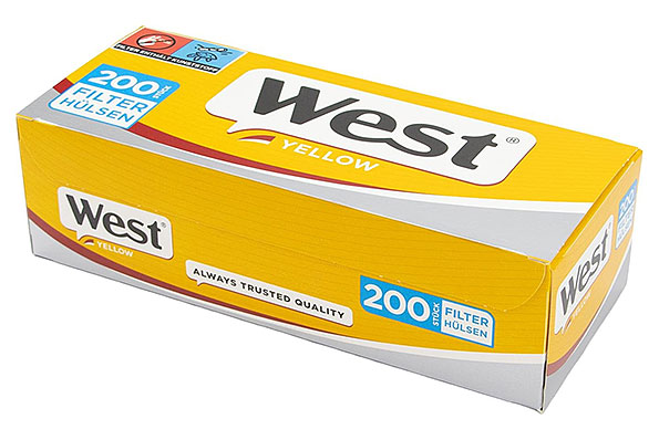 West Yellow Filterhülsen (200 Hülsen) West Yellow Filterhülsen (200 Hülsen)