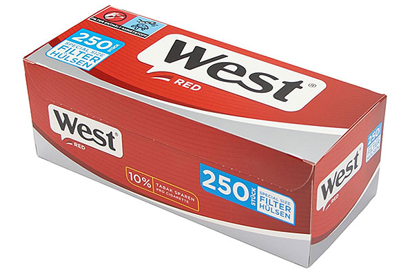 West Special Red Filterhülsen (250 Hülsen) West Special Red Filterhülsen (250 Hülsen)