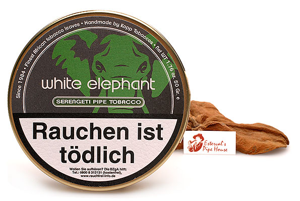 White Elephant Serengeti Pipe tobacco 50g Tin  White Elephant Serengeti Pipe tobacco 50g Tin