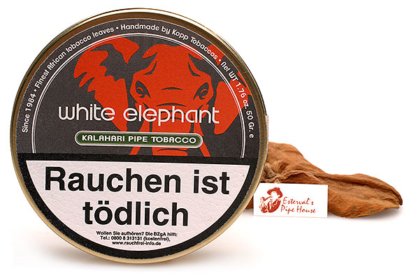 White Elephant Kalahari Pipe tobacco 50g Tin White Elephant Kalahari Pipe tobacco 50g Tin