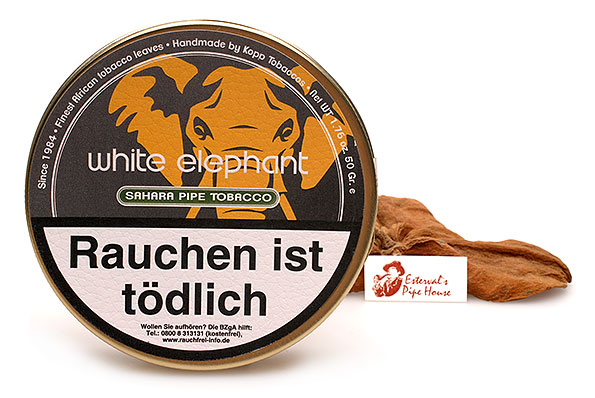 White Elephant Sahara Pipe tobacco 50g Tin White Elephant Sahara Pipe tobacco 50g Tin