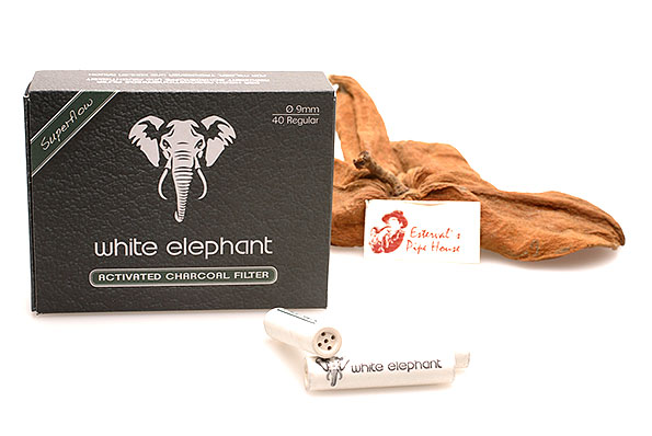 White Elephant Activated Charcoal Filter 9mm (40 Filter) White Elephant Activated Charcoal Filter 9mm (40 Filter)