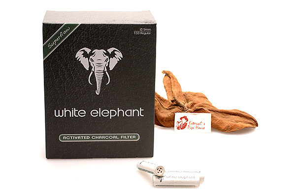 White Elephant Activated Charcoal Filter 9mm (150 Filter) White Elephant Activated Charcoal Filter 9mm (150 Filter)