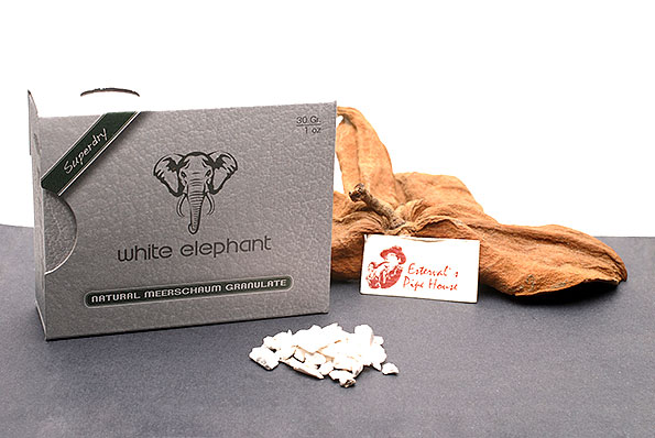 White Elephant Natur Meerschaum Filter Granulat 30g  White Elephant Natur Meerschaum Filter Granulat 30g