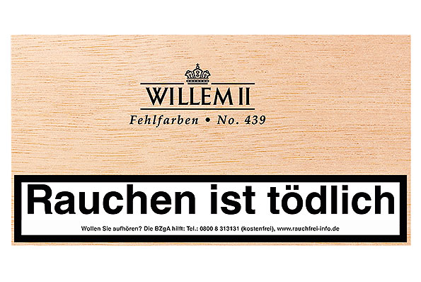 Willem II Fehlfarben No. 439 Sumatra 50 Zigarillos