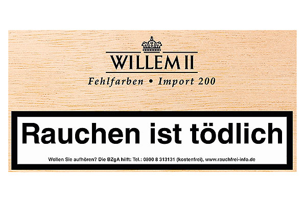 Willem II Fehlfarben Import 200 Sumatra 100 Zigarillos Willem II Fehlfarben Import 200 Sumatra 100 Zigarillos