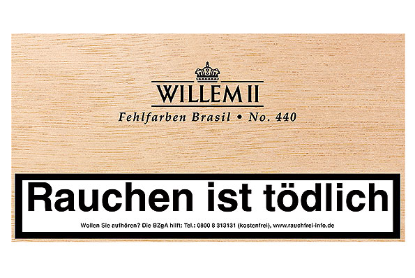 Willem II Fehlfarben No. 440 Brasil 100 Zigarillos Willem II Fehlfarben No. 440 Brasil 100 Zigarillos